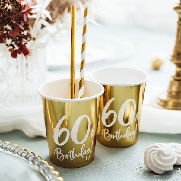 Pappmuggar - Guldmetallic - 60 - 6-pack Pappmuggar - Guldmetallic - 60 - 6-pack