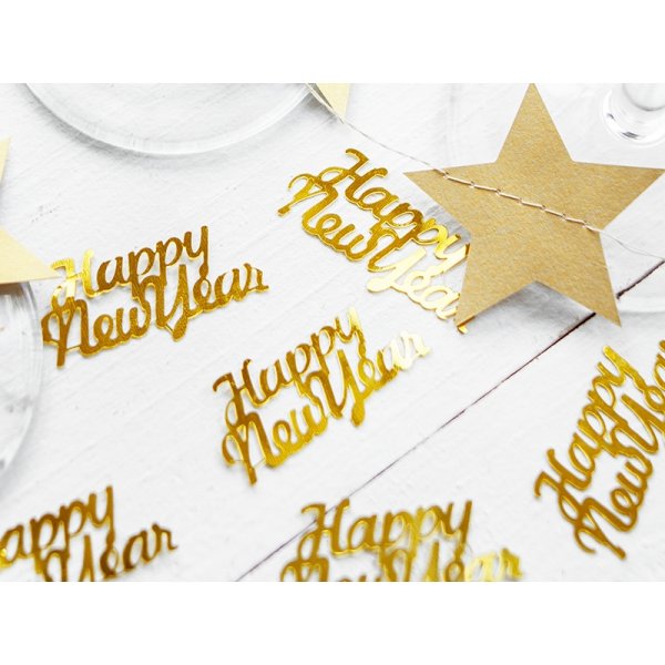 Konfetti - Happy New Year - Guld Konfetti - Happy New Year - Guld