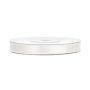 Satinband - 25 m - Ljust krämvitt - Bredd: 6 mm