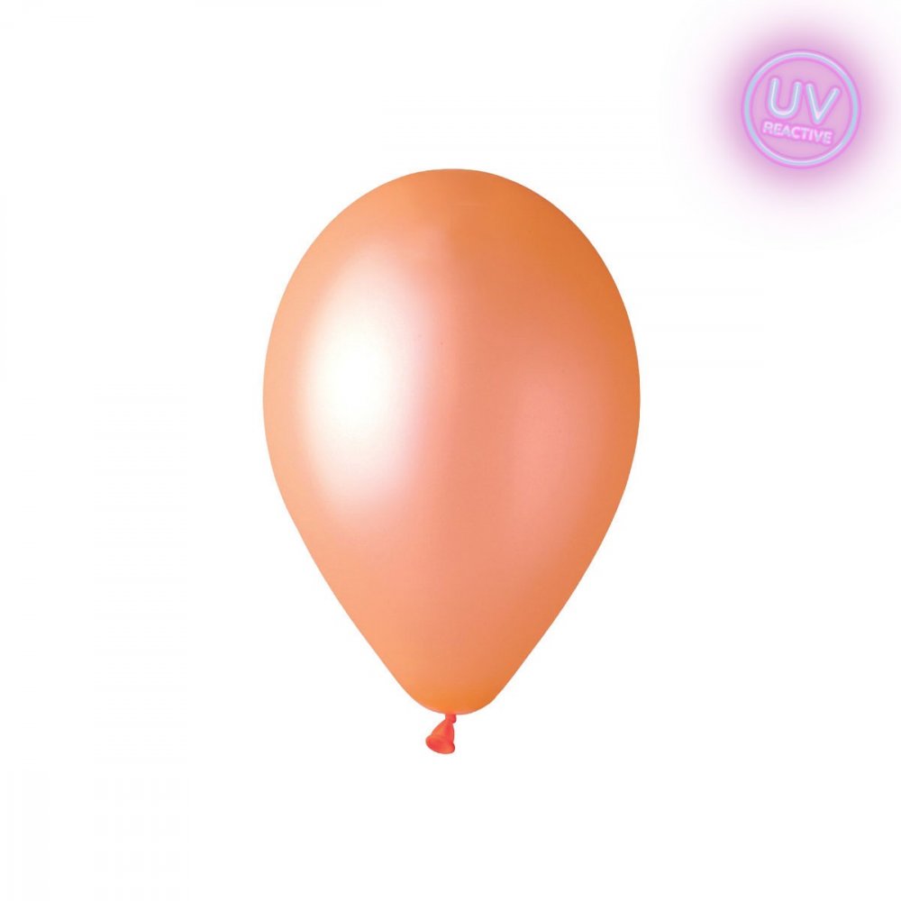 Latexballonger – Neon Orange – UV Glow – 28 cm – 10-pack – Pastell, Enfärgade ballonger, Ballonger