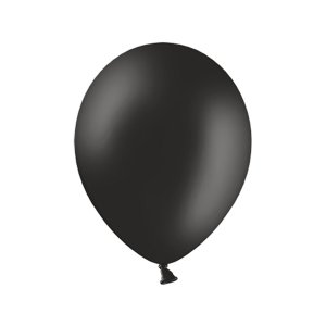 Enfärgade ballonger - Premium 27 cm - Svarta - 100-pack