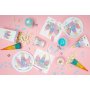 Papptallrik - Flower Unicorn - 6-pack