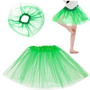 Tyllkjol tutu barn Gr�n 29 cm - Maskeradkostym