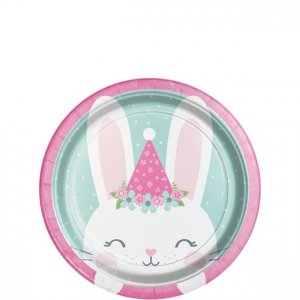 Desserttallrikar - Runda - Birthday Bunny Desserttallrikar - Runda - Birthday Bunny