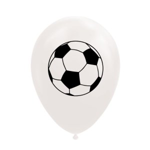 Ballonger - Fotboll - Vit - 30 cm - 8 st Ballonger - Fotboll - Vit - 30 cm - 8 st