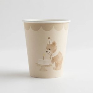 Pappmuggar - Birthday Bear - Lavenders Blue - 8-pack Pappmuggar - Birthday Bear - Lavenders Blue - 8-pack