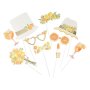 Photobooth-kit - Orange - 10 delar