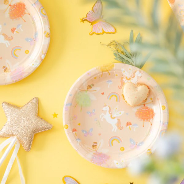Papptallrikar - Unicorns & Prinsessor - 18 cm diameter - 6-pack Papptallrikar - Unicorns & Prinsessor - 18 cm diameter - 6-pack