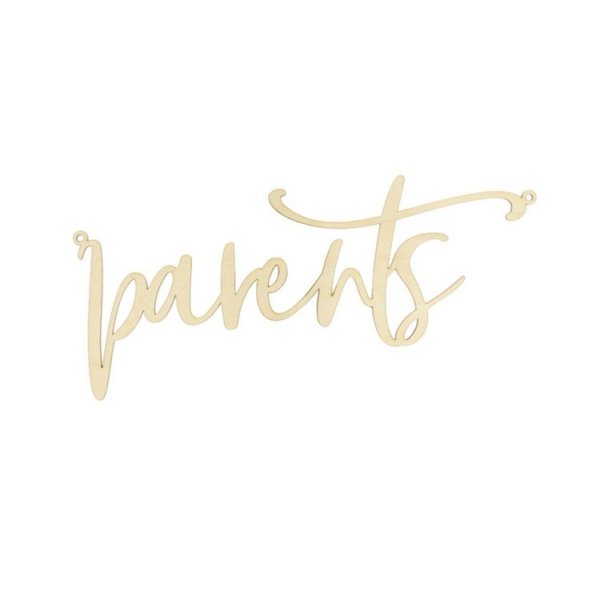 Stolskylt f�r Br�llop Parents