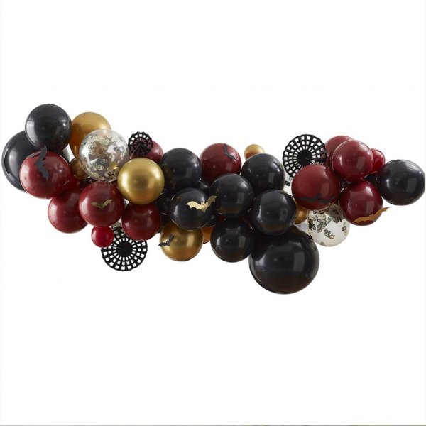 Ballongb�ge - Halloween - Svart/R�d/Guld