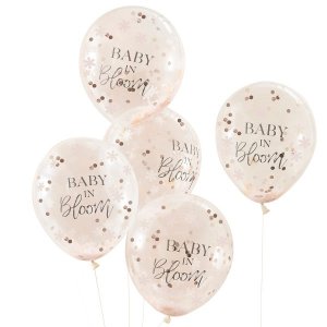Konfettiballonger - Baby on Bloom - 5-pack Konfettiballonger - Baby on Bloom - 5-pack