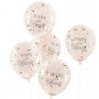 Konfettiballonger - Baby on Bloom - 5-pack