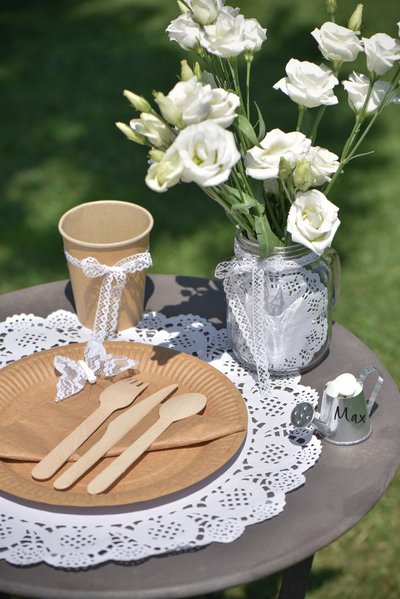 Spetsband - 10 mm - Vitt Spetsband - 10 mm - Vitt