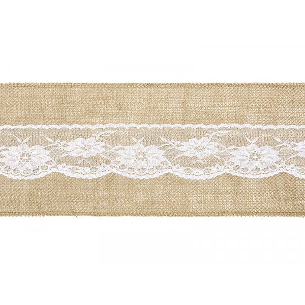 Stolsrosett - Jute/Spets Stolsrosett - Jute/Spets