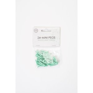 Träklämmor - Mint - 24-pack Träklämmor - Mint - 24-pack