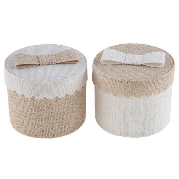 Runda askar - 4-pack - Beige