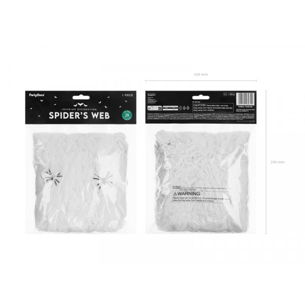 Spindeln�t Halloween - Vit - 200g