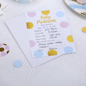 Gissa Babyn - Pattern Works - 10-pack "fylla-i-kort" till baby shower