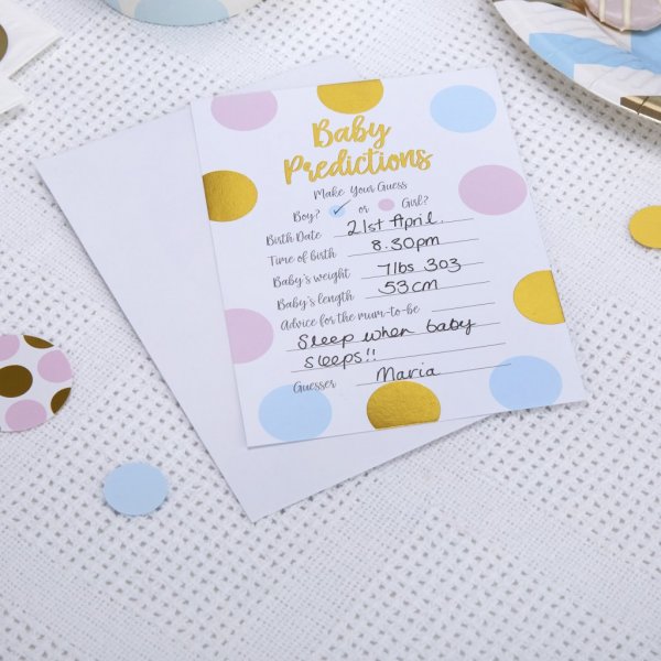 Gissa Babyn - Pattern Works - 10-pack \\\"fylla-i-kort\\\" till baby shower