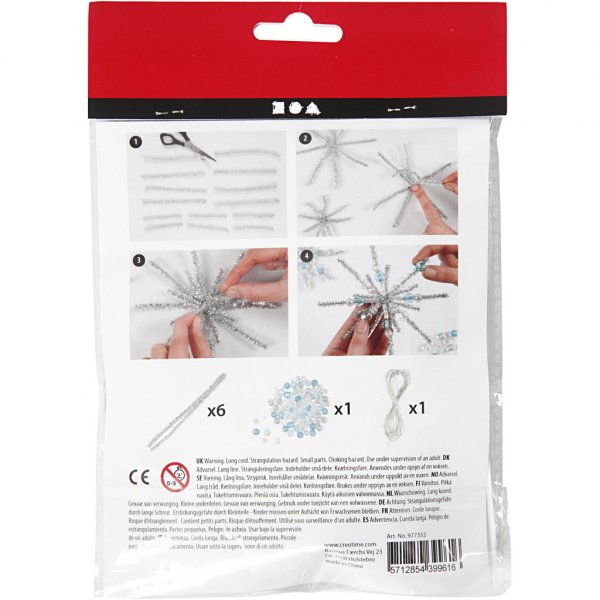 Pysselkit - Snöflingor med upphänge Pysselkit - Snöflingor med upphänge