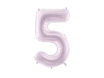 Sifferballonger pastellf�rgad lila, 72 cm - 5