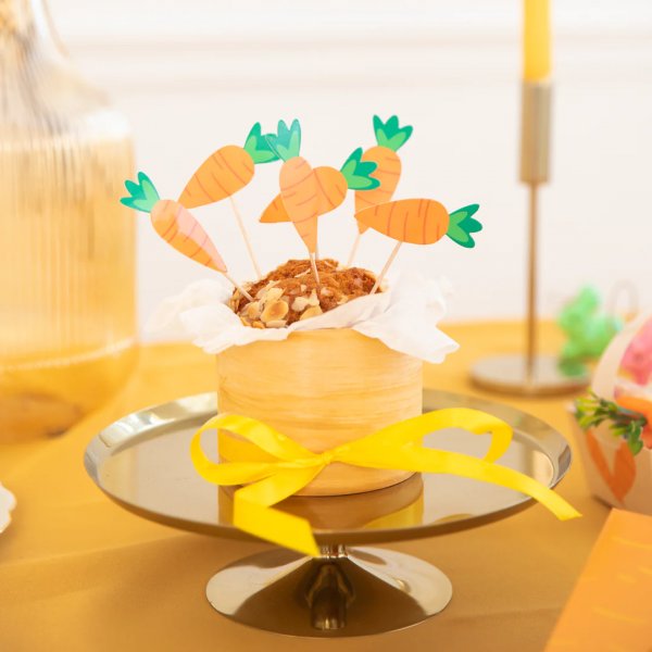 Cake picks - Morötter - 6-pack Cake picks - Morötter - 6-pack