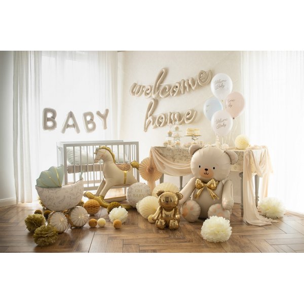 Folieballong Welcome Home - Cappuccino
