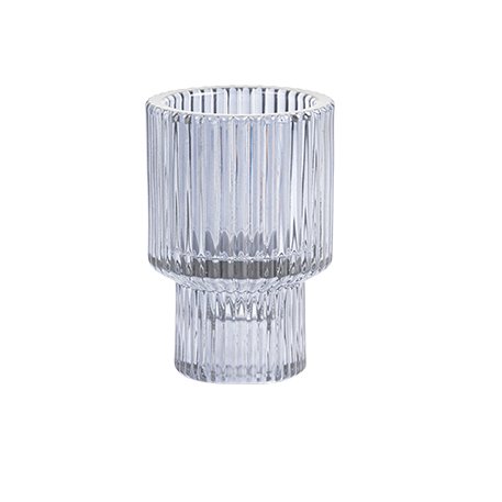 Ljusstake - Stormbl� - �5,5 x 8,5 cm