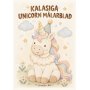 Målarblad - Kalasiga Unicorn/Enhörning - 8 motiv - A4 Målarblad - Kalasiga Unicorn/Enhörning - 8 motiv - A4