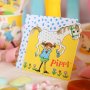 Inbjudningskort Pippi L�ngstrump, 8-pack
