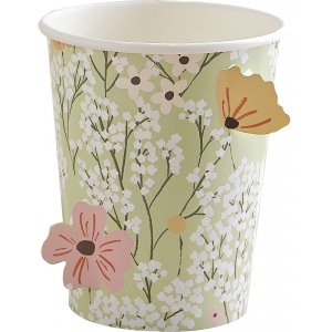 Pappmuggar - Ditsy Floral - 8-pack