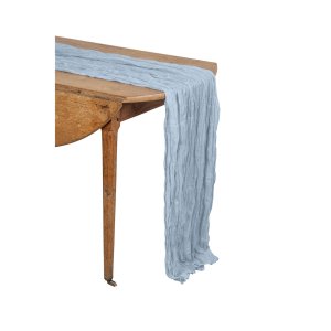 Bordsl�pare i tyg - Ljusbl� - 90 cm x 3 m