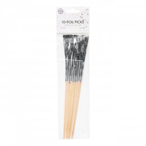 Cocktailpinnar Silver - 10-pack