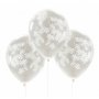 Konfettiballonger - Snowflake - 5-pack