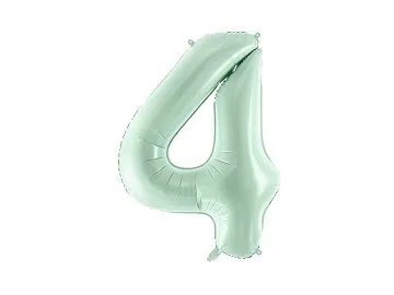 Sifferballong 0-9, pastellf�rgad gr�n 72cm