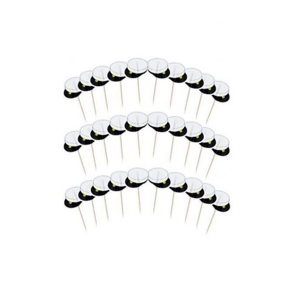 Cake picks - Studentmössor - 50-pack Cake picks - Studentmössor - 50-pack