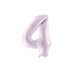 Sifferballonger pastellf�rgad lila, 72 cm - 4