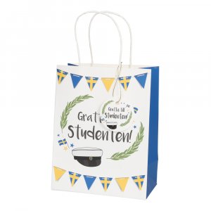 Presentpåse - 17,5 x 23 cm - Grattis till studenten! Presentpåse - 17,5 x 23 cm - Grattis till studenten!