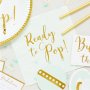 Servetter - Ready to pop - Mint/Guld - 16-pack