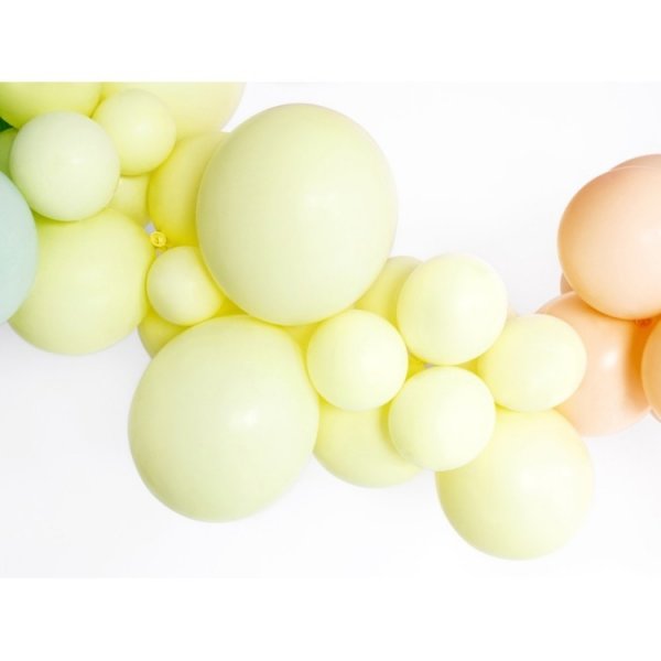 50 pack Ballonger Gul Pastell