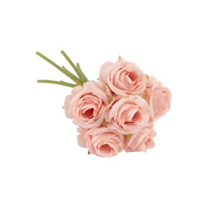Blombukett - 26 cm - 6 rosa rosor Blombukett - 26 cm - 6 rosa rosor