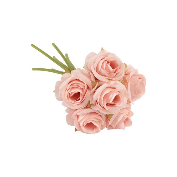 Blombukett - 26 cm - 6 rosa rosor Blombukett - 26 cm - 6 rosa rosor