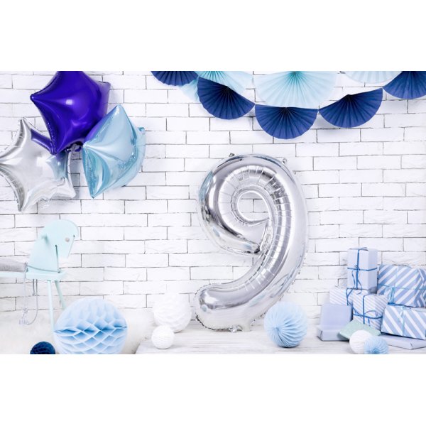 Sifferballong - Silver - 86 cm