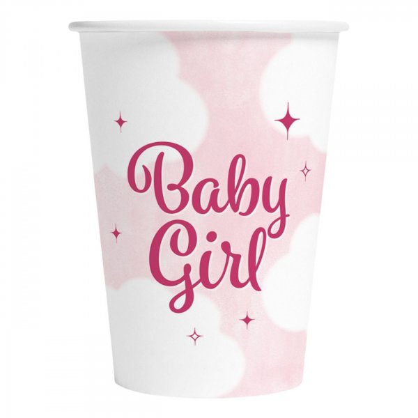 Pappmuggar Baby Girl Rosa 8-pack