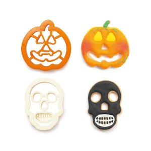 Utstickare  - Pumpa & d�dskalle - Halloween