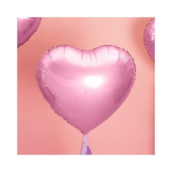 Folieballong Hj�rta Rosa
