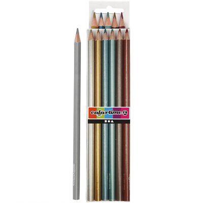 Färgpennor - 6-pack - Metallic