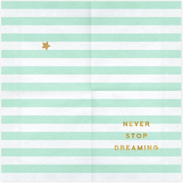 Servetter - Yummy - Never stop dreaming - 20-pack Servetter - Yummy - Never stop dreaming - 20-pack