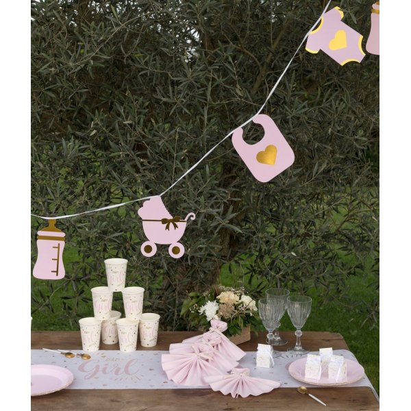 Girlang - Babymix - Rosa/Guld Girlang - Babymix - Rosa/Guld