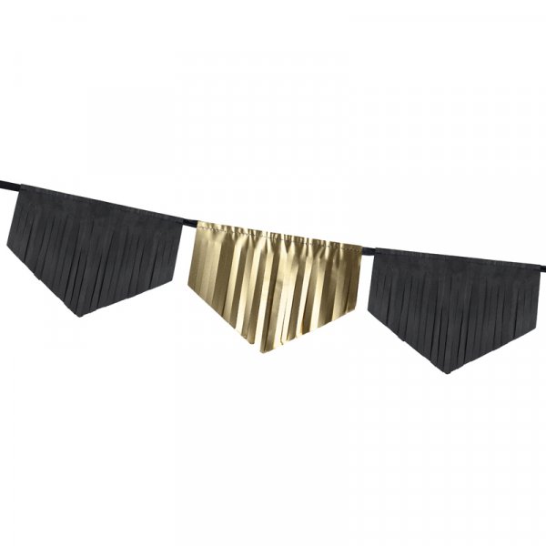Fransgirlang - Svart/Guldmetallic